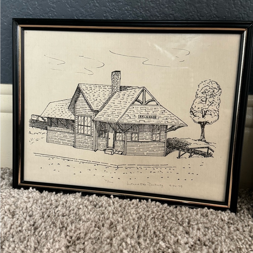 Vintage Pen Art of Erlanger (KY) Depot - Kentucky